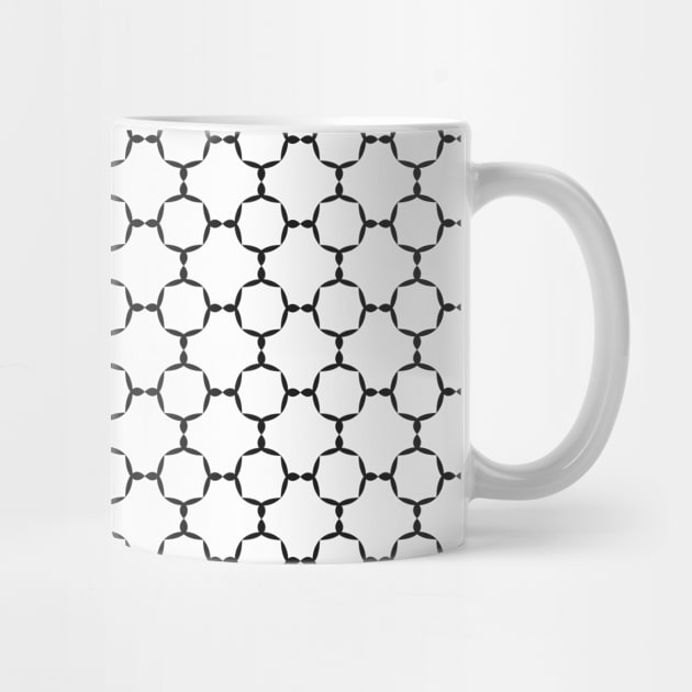 Geometric Trellis Pattern (Black) by John Uttley